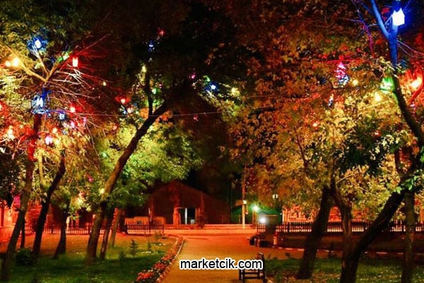 marketcik dekoratif ağaç feneri ışıkları